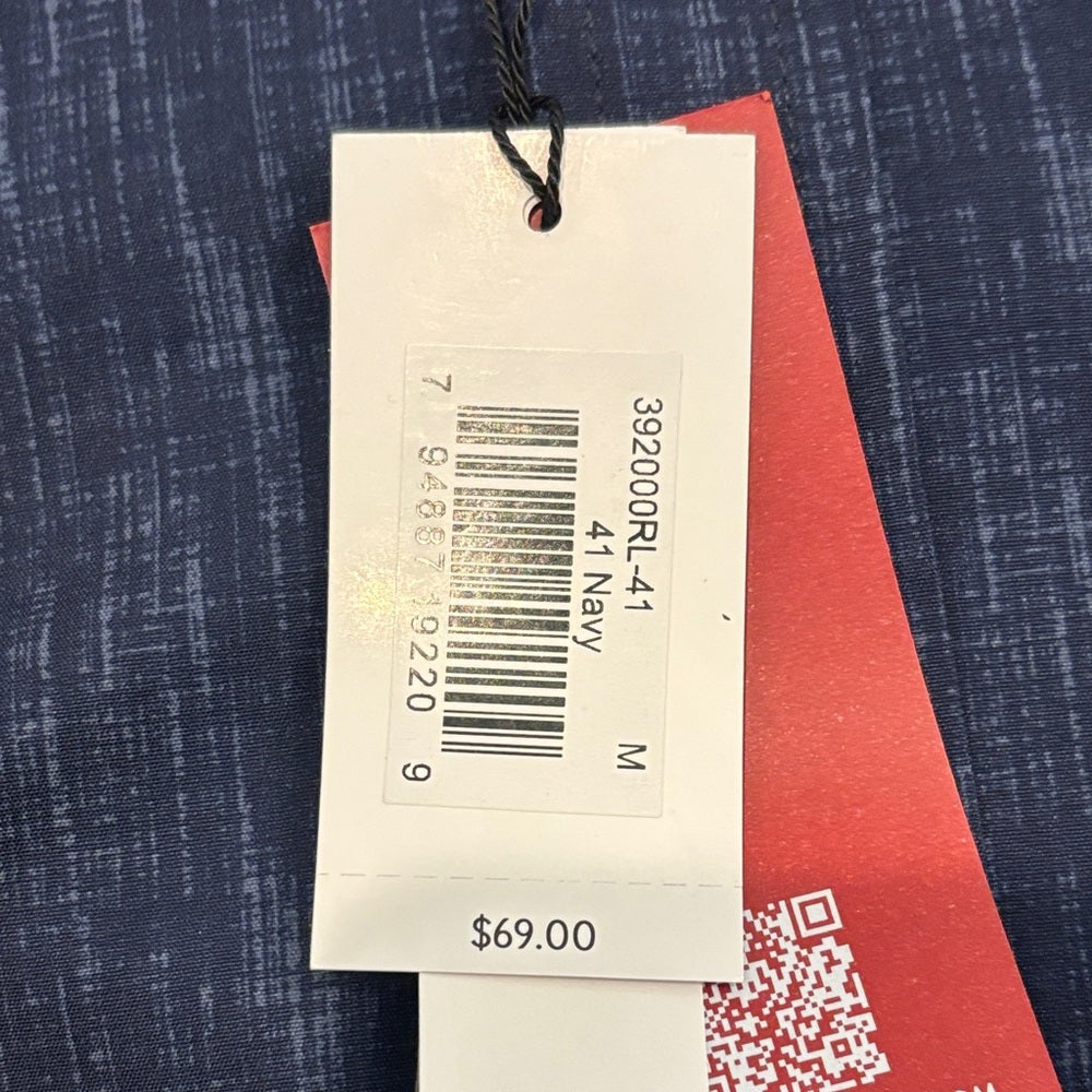 NWT Report Collection Boys Navy Casual Button-Down Shirt Size Medium