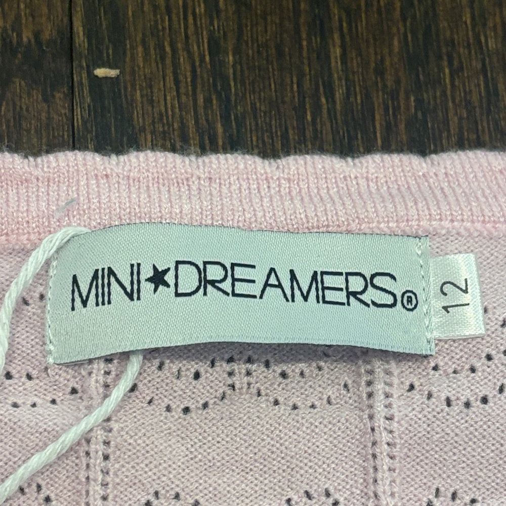 NWT Mini Dreamers Girl’s Pink Two Piece Sweater Set Size 12