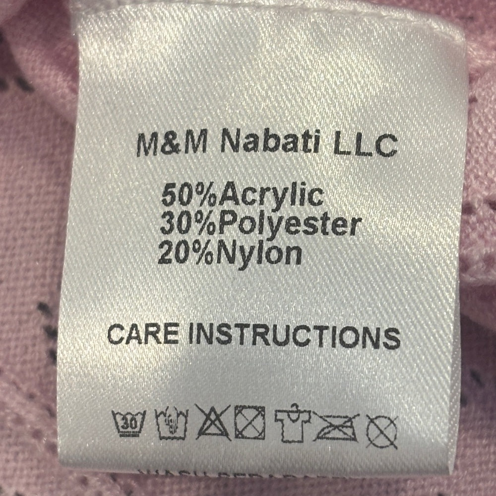NWT Mini Dreamers Girl’s Pink Two Piece Sweater Set Size 12