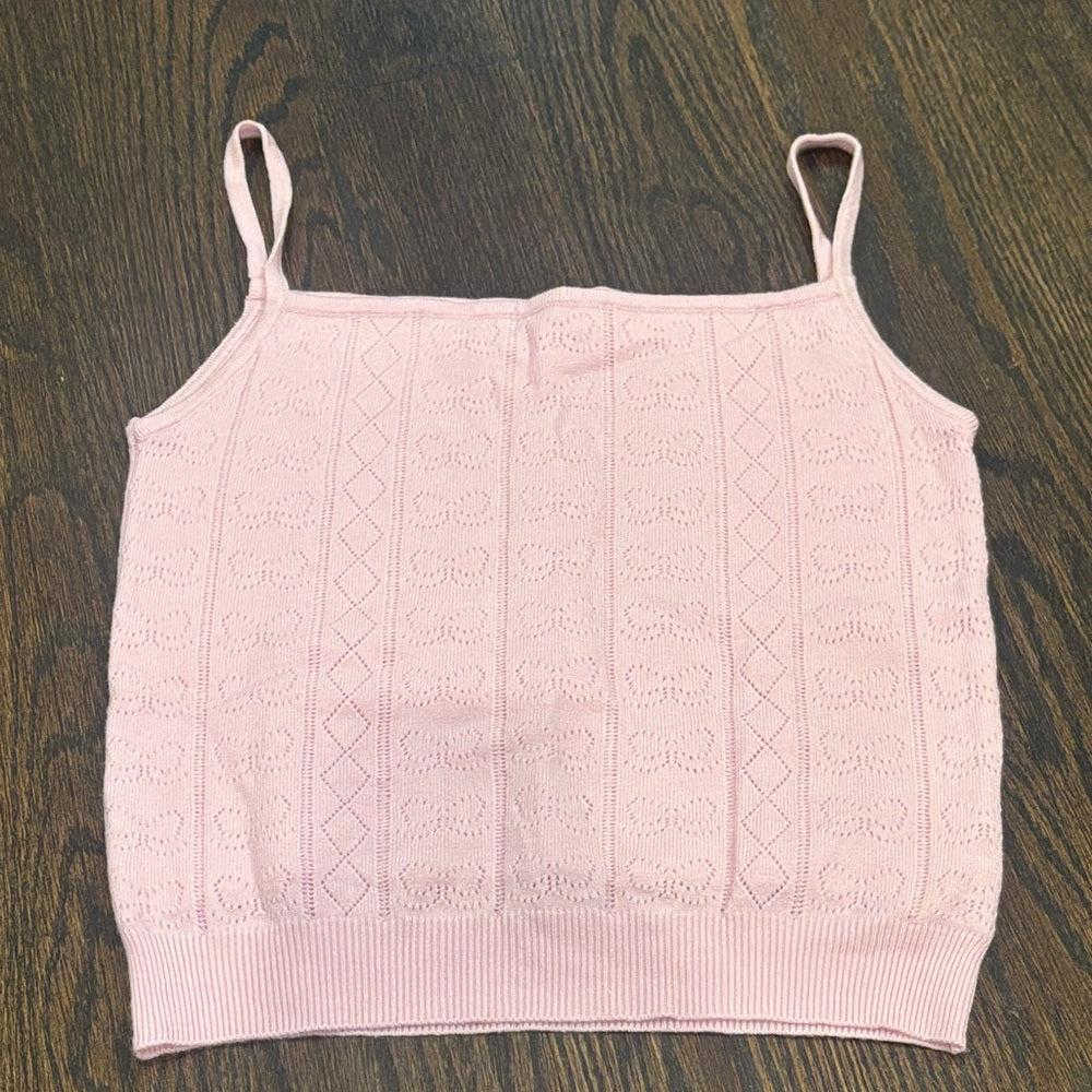 NWT Mini Dreamers Girl’s Pink Two Piece Sweater Set Size 12