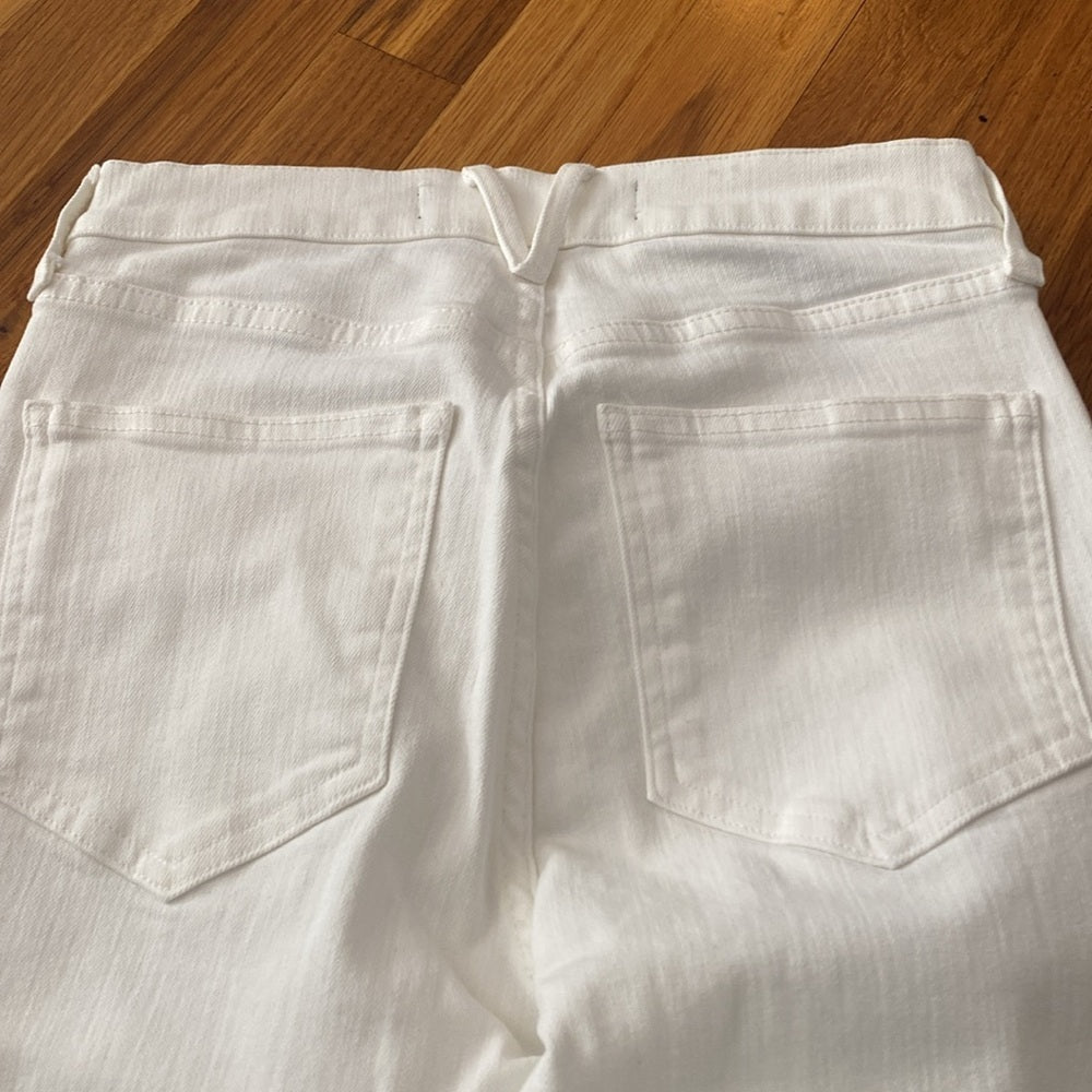 Veronica Beard Women’s White Debbie Ankle Skinny High Waisted Jeans Size 27