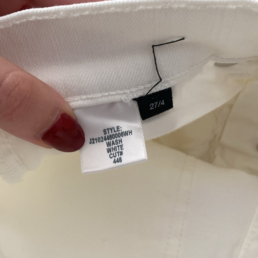 Veronica Beard Women’s White Debbie Ankle Skinny High Waisted Jeans Size 27