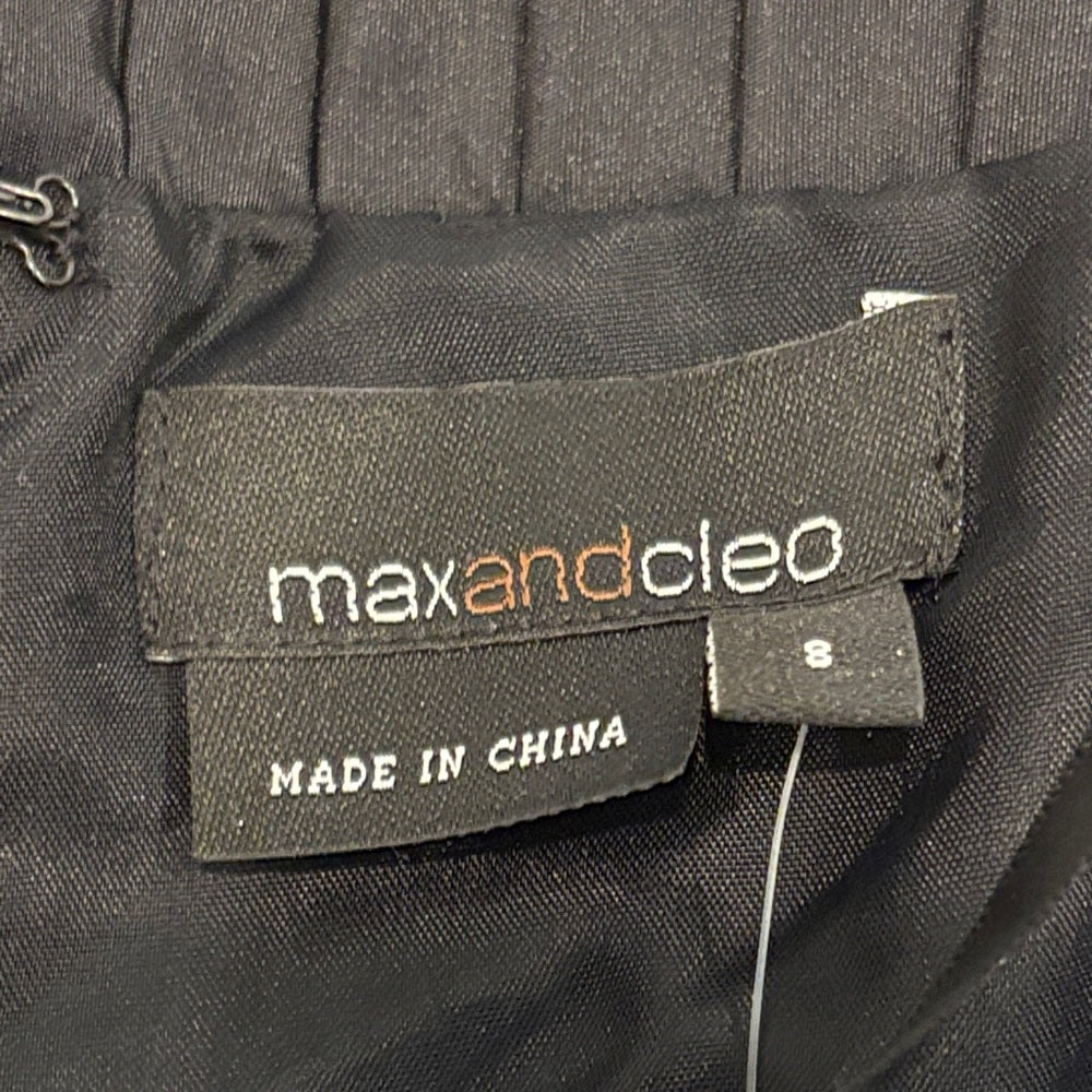 NWT Max & Cleo Women’s Black Strapless Dress Size 8