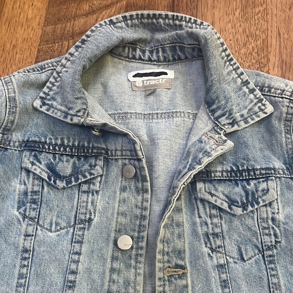 Tractr Girl’s Denim Jacket Size M