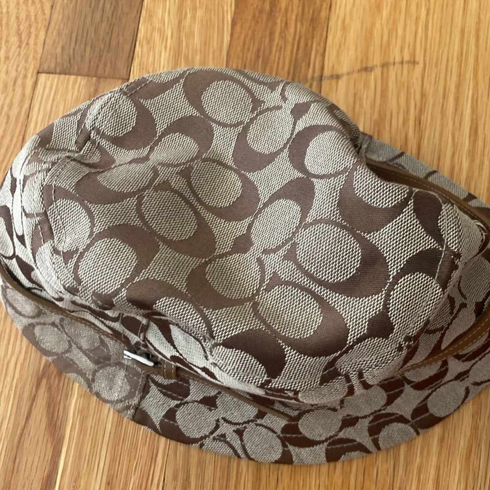 Coach Women’s Tan Logo Bucket Hat OS