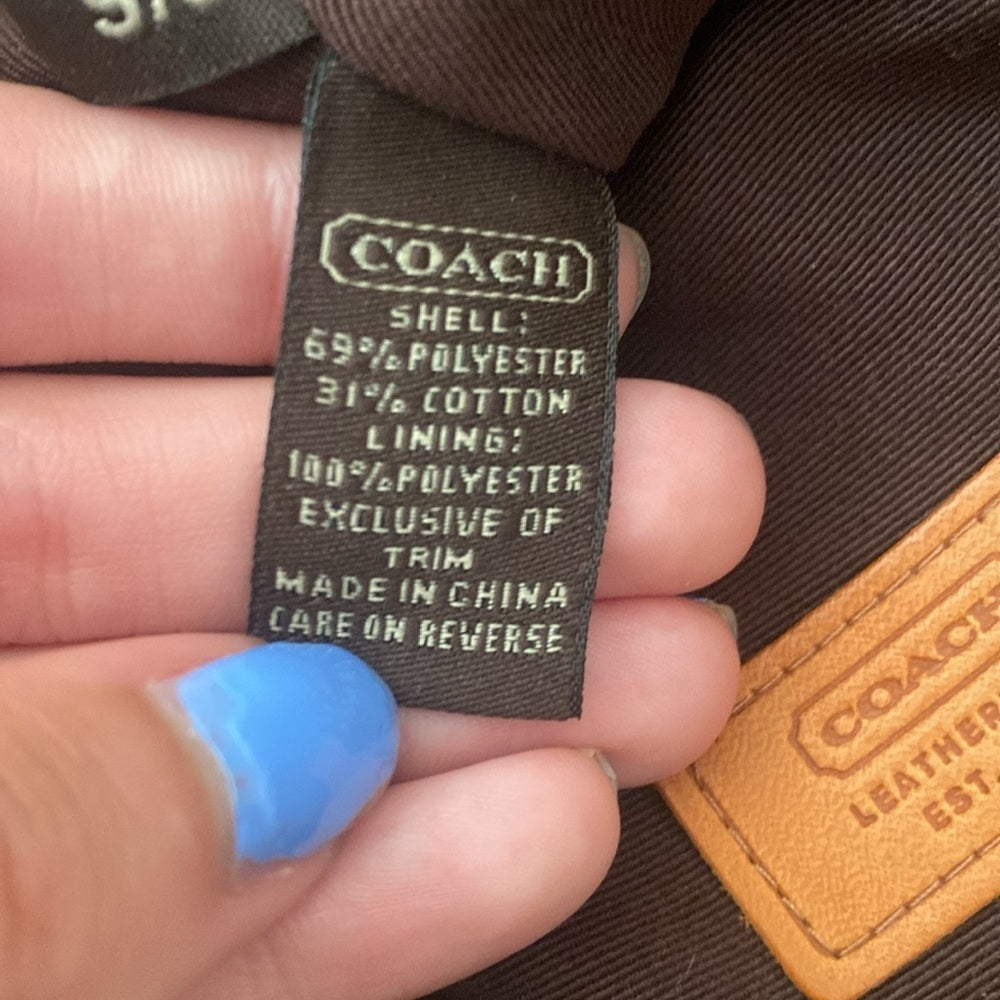 Coach Women’s Tan Logo Bucket Hat OS