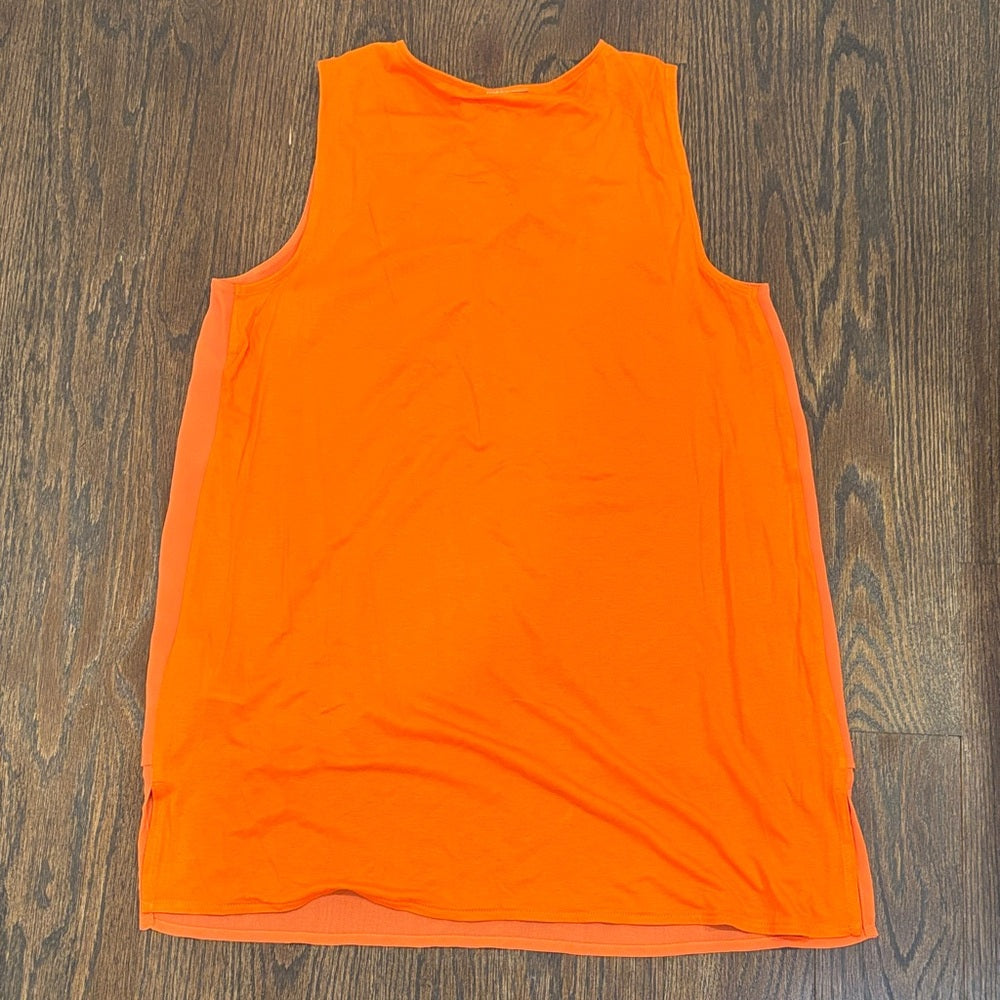 NWT Michael Kors Women’s Orange Sleeveless Blouse Size Small