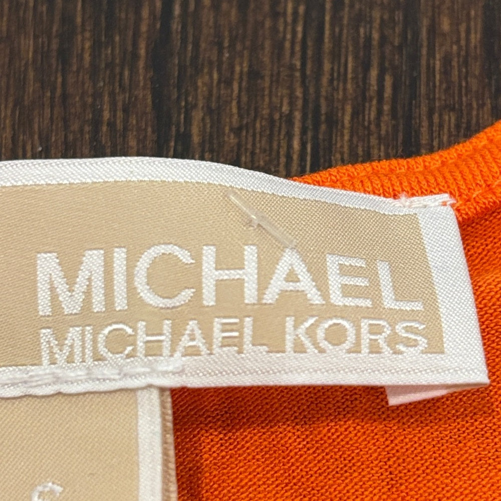 NWT Michael Kors Women’s Orange Sleeveless Blouse Size Small