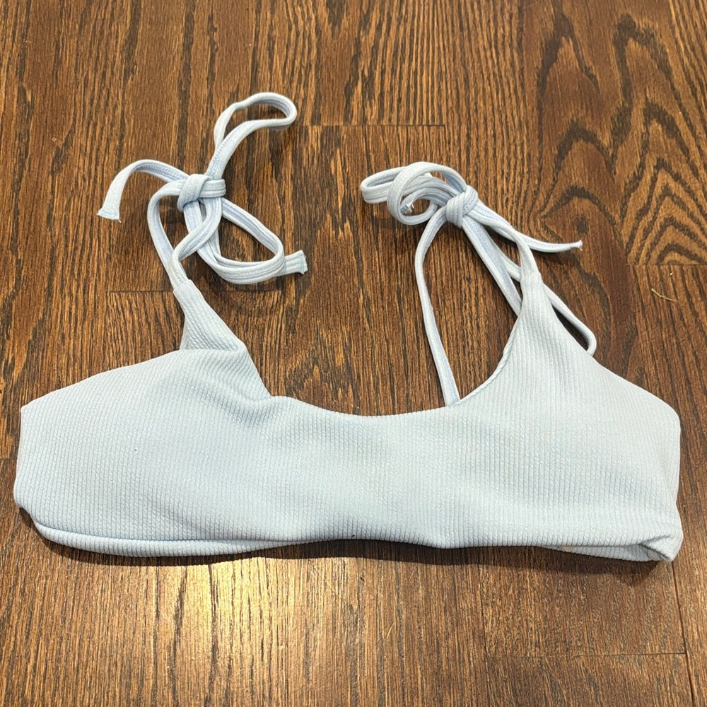 NWT Zaful Women’s Sky Blue Ribbed Bikini Size 6
