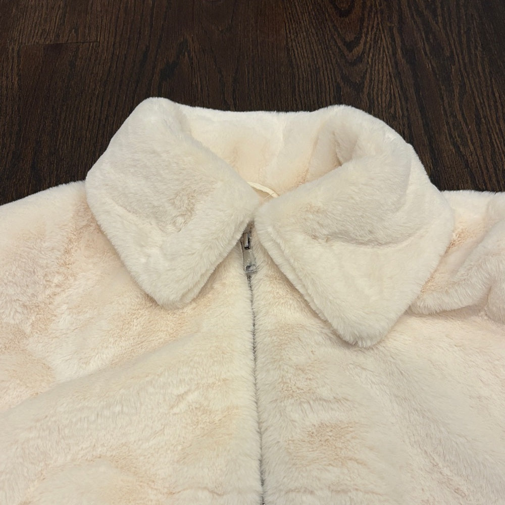 NWT Steve Madden Women’s Soft Cream Teddy Jacket Size Medium