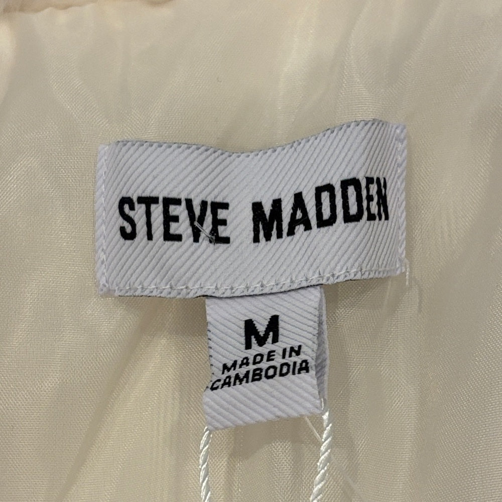 NWT Steve Madden Women’s Soft Cream Teddy Jacket Size Medium