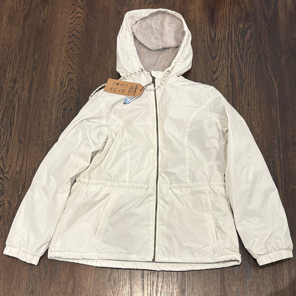 NWT Avalanche Women's Off-White Hooded Jacket Size Medium