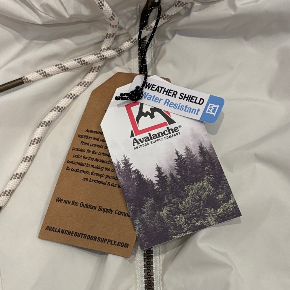 NWT Avalanche Women's Off-White Hooded Jacket Size Medium