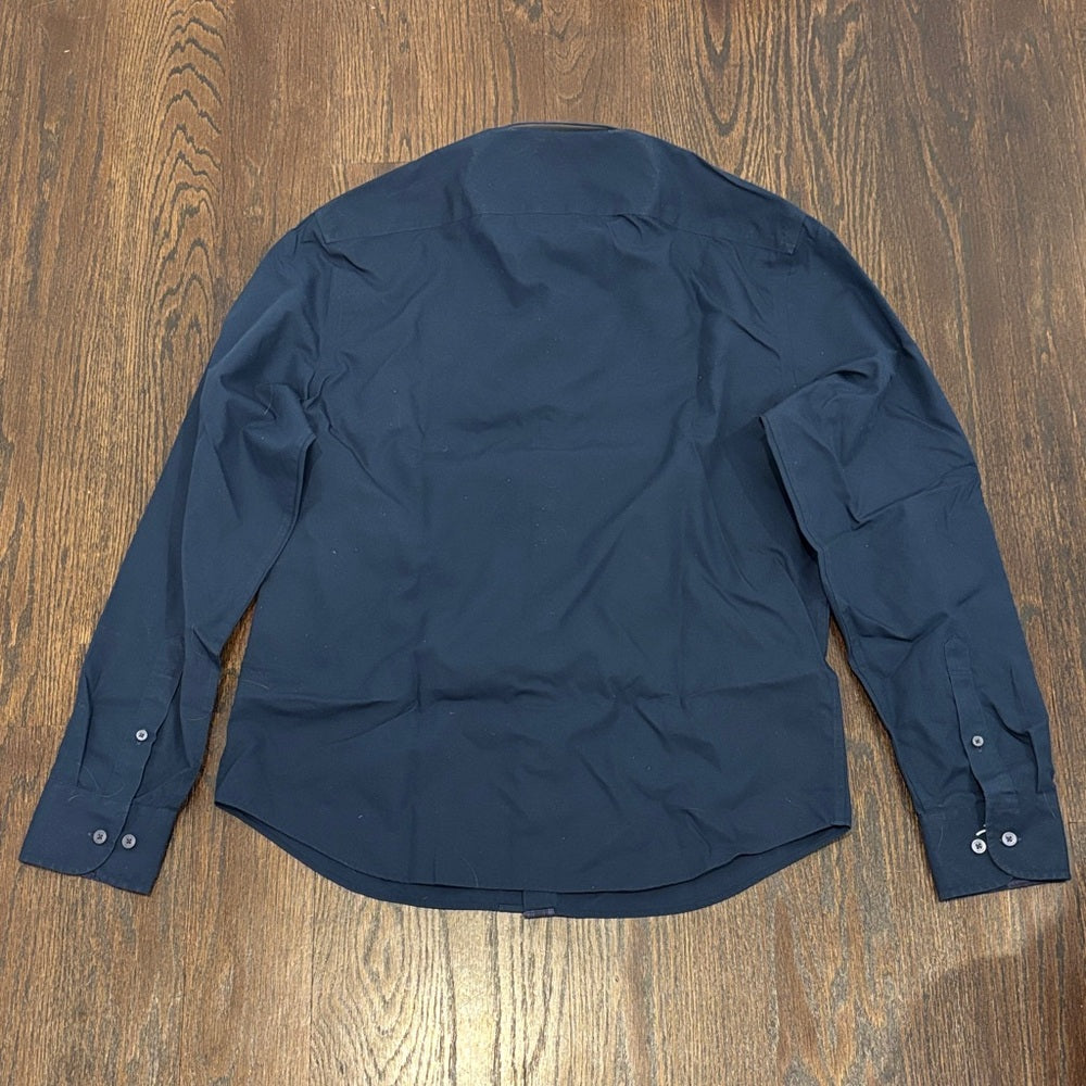 NWT UNTUCKit Men’s Dark Blue Casual Button Down Shirt Size Medium