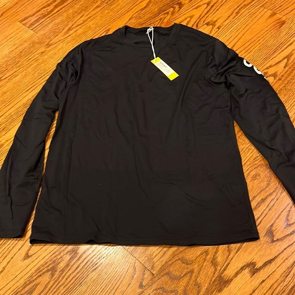 NWT Yellow By Soulcycle Women’s Breeze Seamless Black Long Sleeve Size L