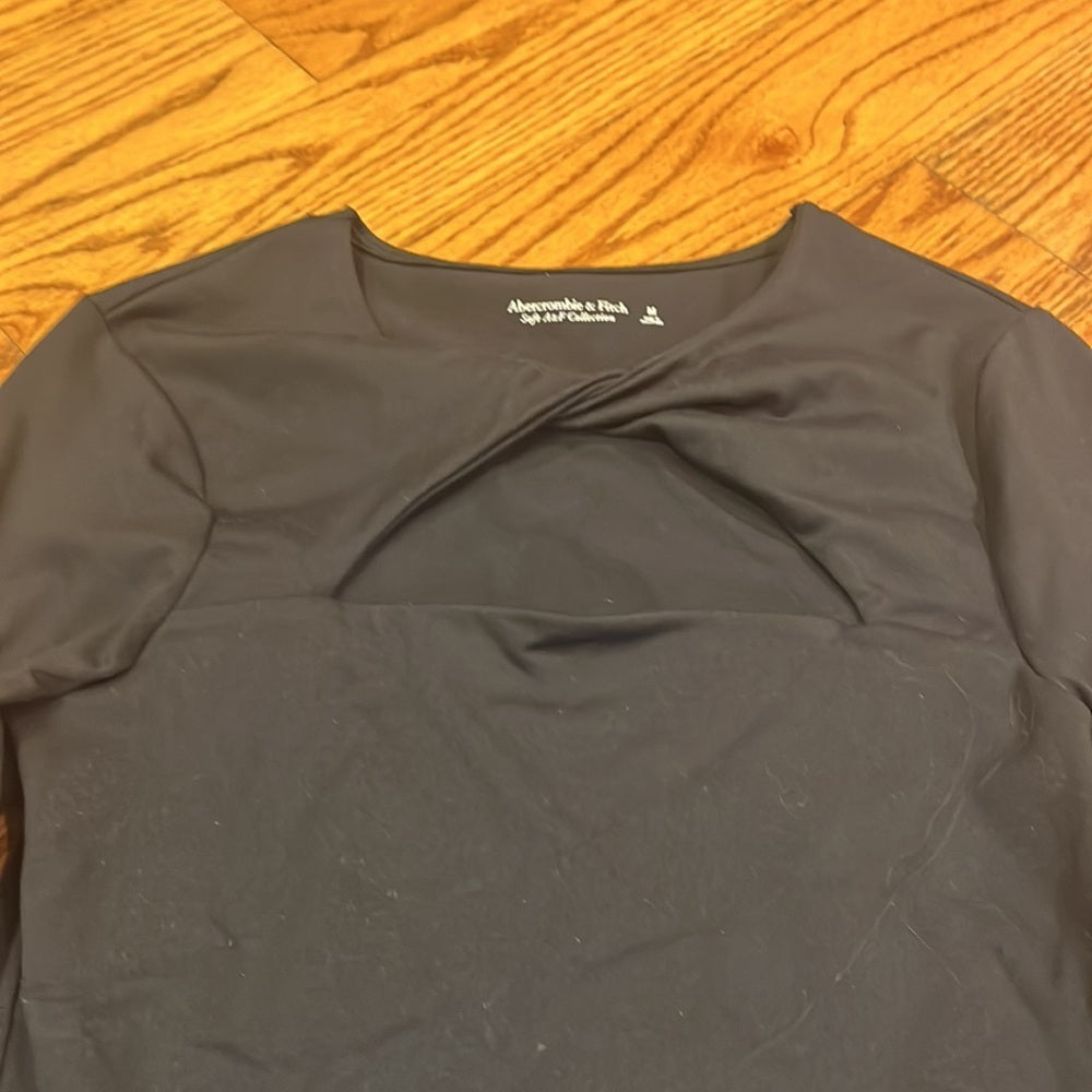 Abercrombie & Fitch Woman’s Black Cut Out Bodysuit Size M