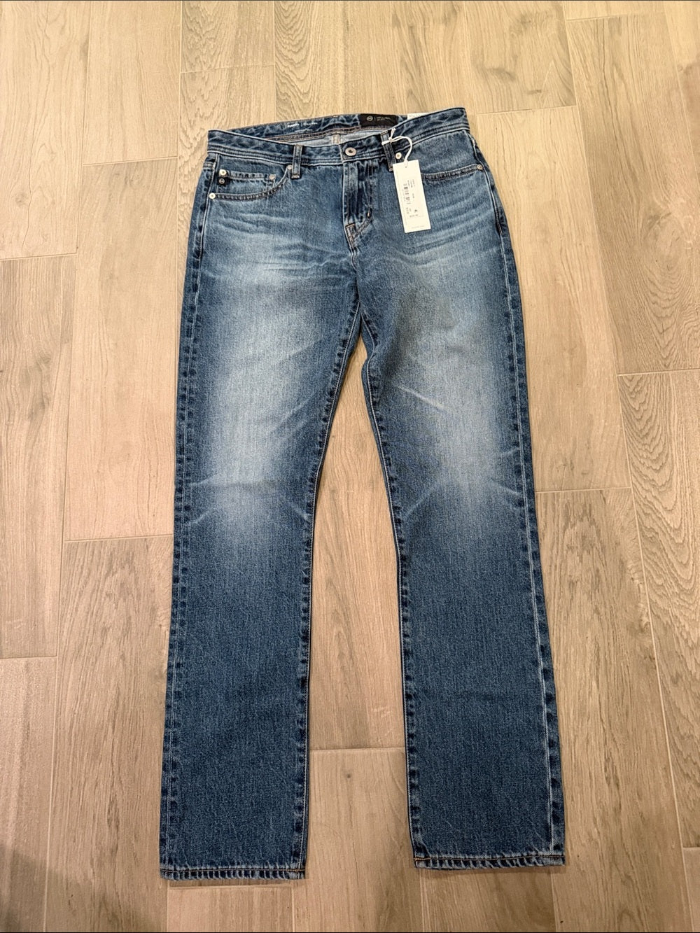 NWT Adriano Goldschmied Women's High-Rise Straight Leg Jeans Size 30x32