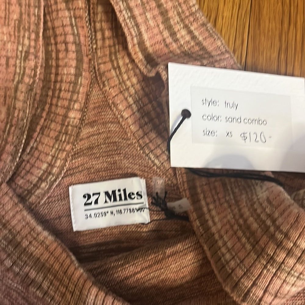NWT 27 Miles Woman’s Truly Sand Combo Top Size XS