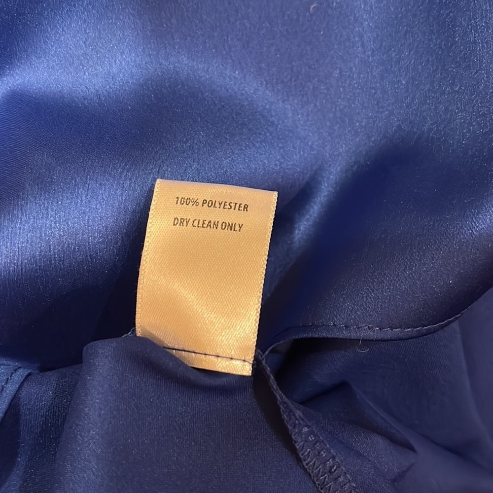 NWT Bailey / 44 Woman’s Ruffle Neck Blue Top Size XS