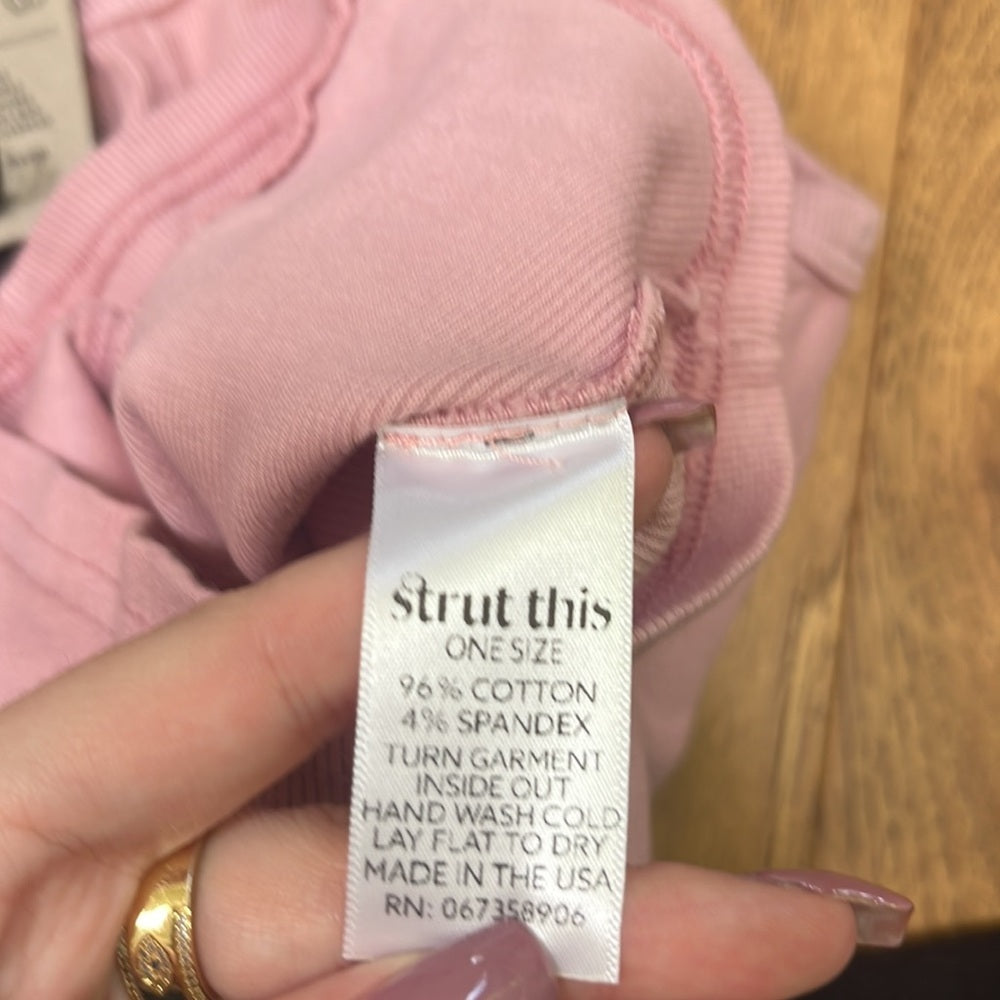 NWT Strut This Woman’s Pink Tank One Size