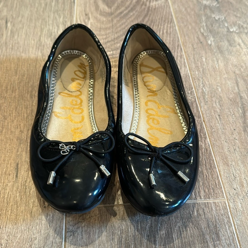 Sam Edelman Girl’s Felicia Black Ballet Shoes Size 4