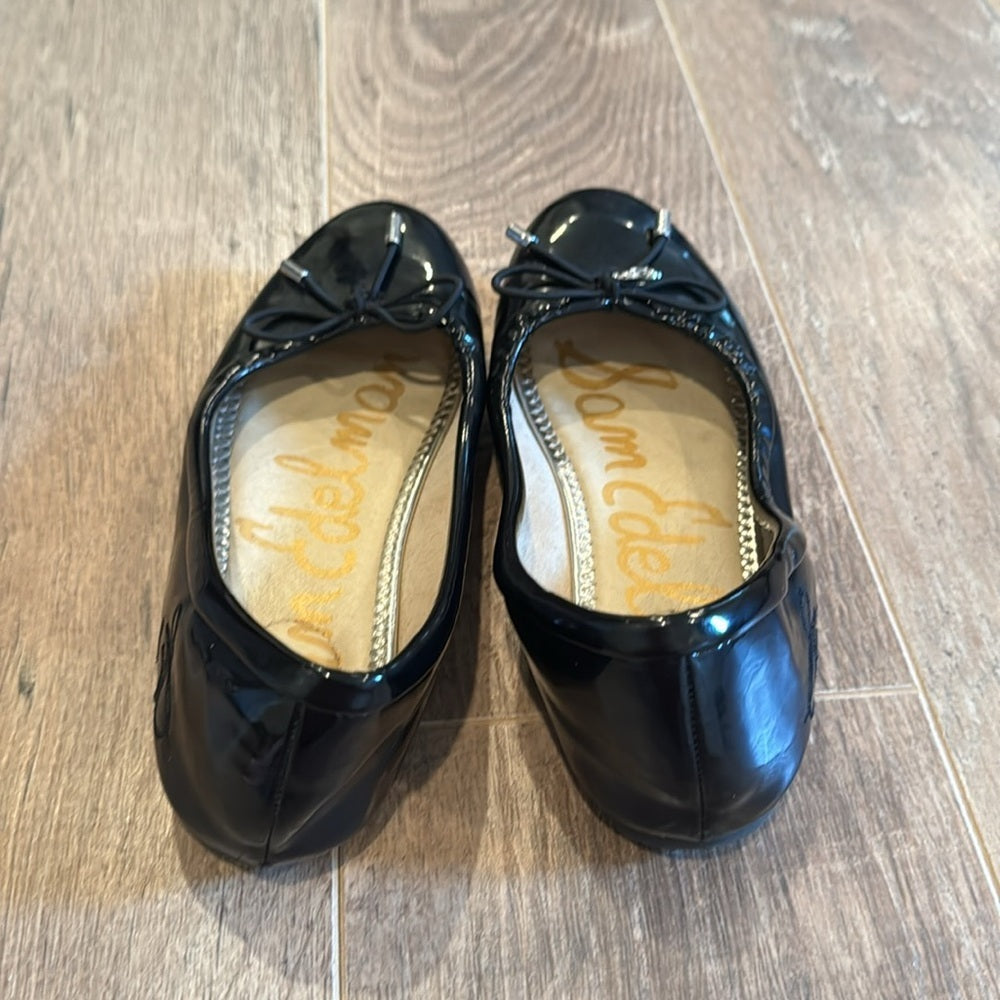 Sam Edelman Girl’s Felicia Black Ballet Shoes Size 4
