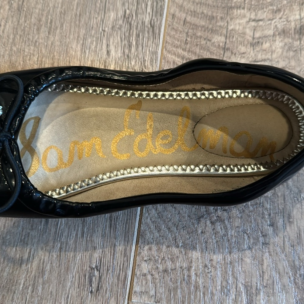 Sam Edelman Girl’s Felicia Black Ballet Shoes Size 4