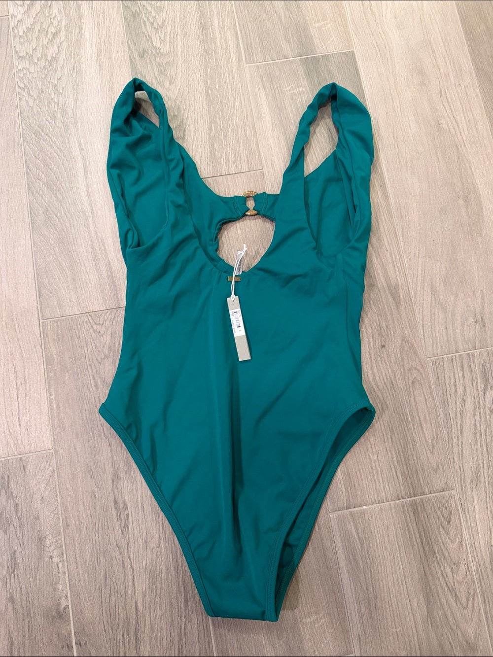 NWT Gooseberry Seaside Woman’s Teal One-Piece Swimsuit Size L