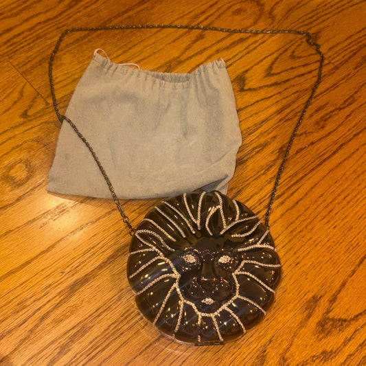 Woman’s Black and Silver Hard Bag