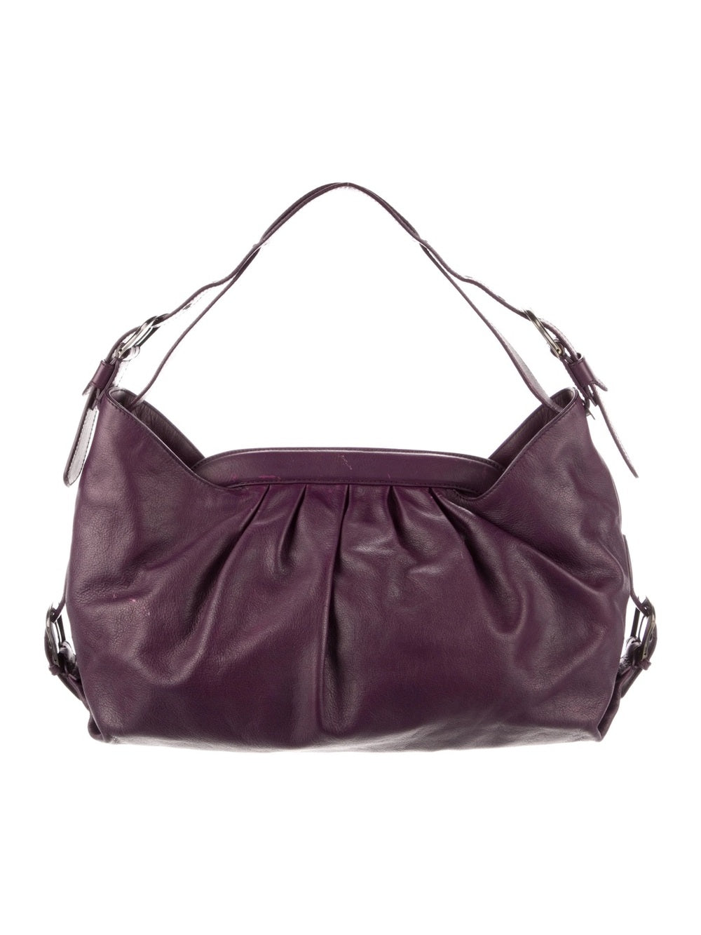 Fendi Women's Borsa Doctor Hobo Leather Deep Plum Bag