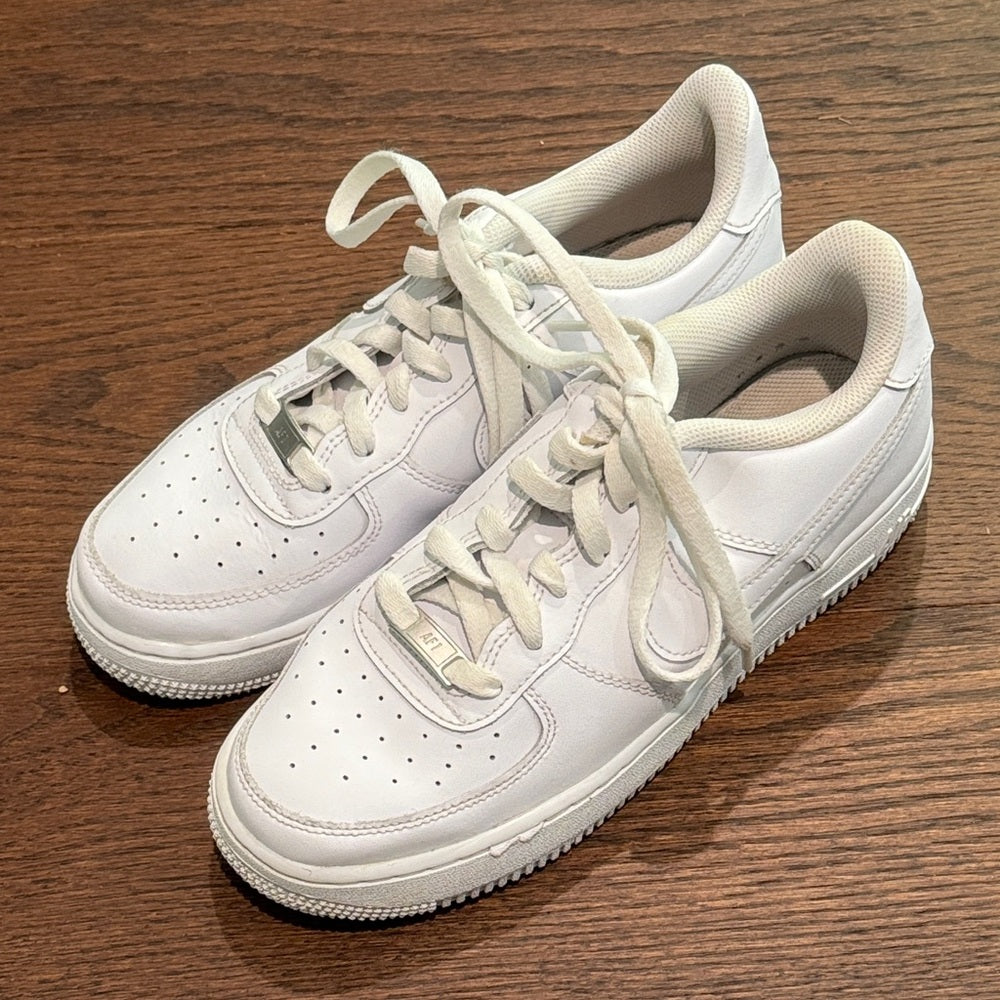 Nike Air Force 1 Kids White Low-Top Sneakers Size 7
