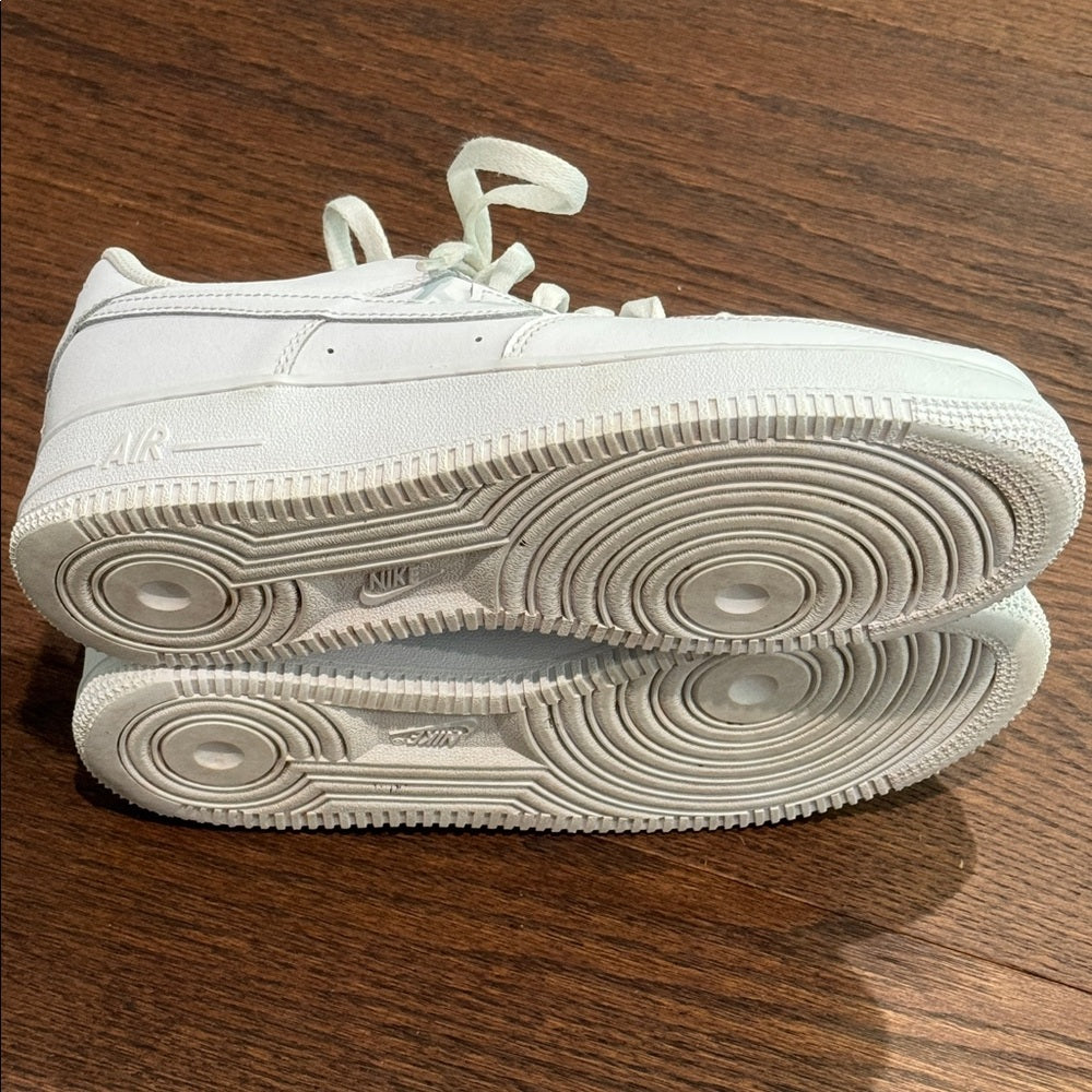 Nike Air Force 1 Kids White Low-Top Sneakers Size 7