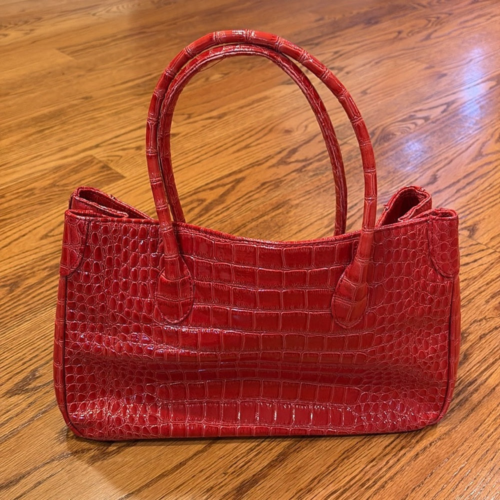 Muska Milano Woman’s Red Leather Shoulder Bag
