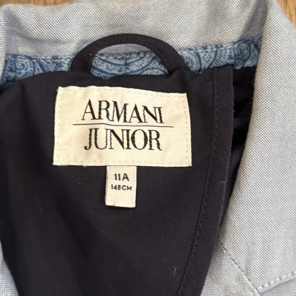 Giorgio Armani Junior Boy’s Blue Suit Jacket Size 11A