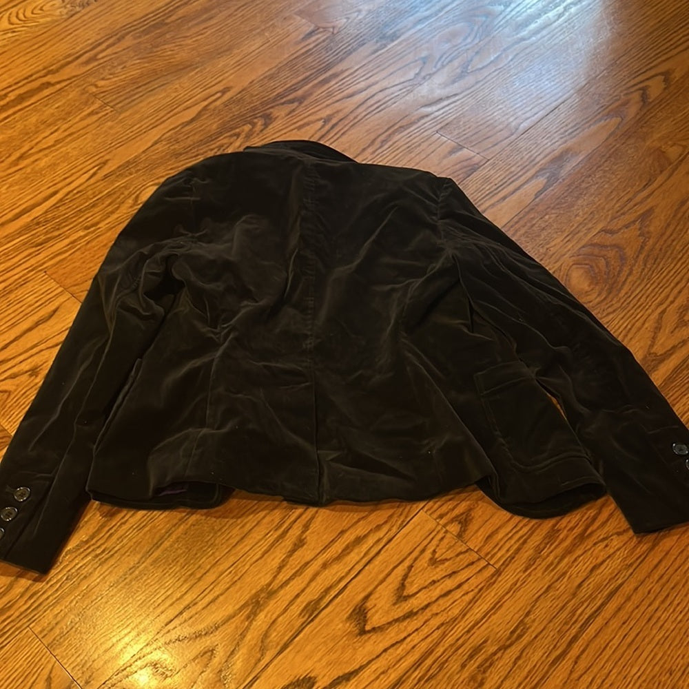 Gap Woman’s Black Velvet Blazer Jacket Size 0