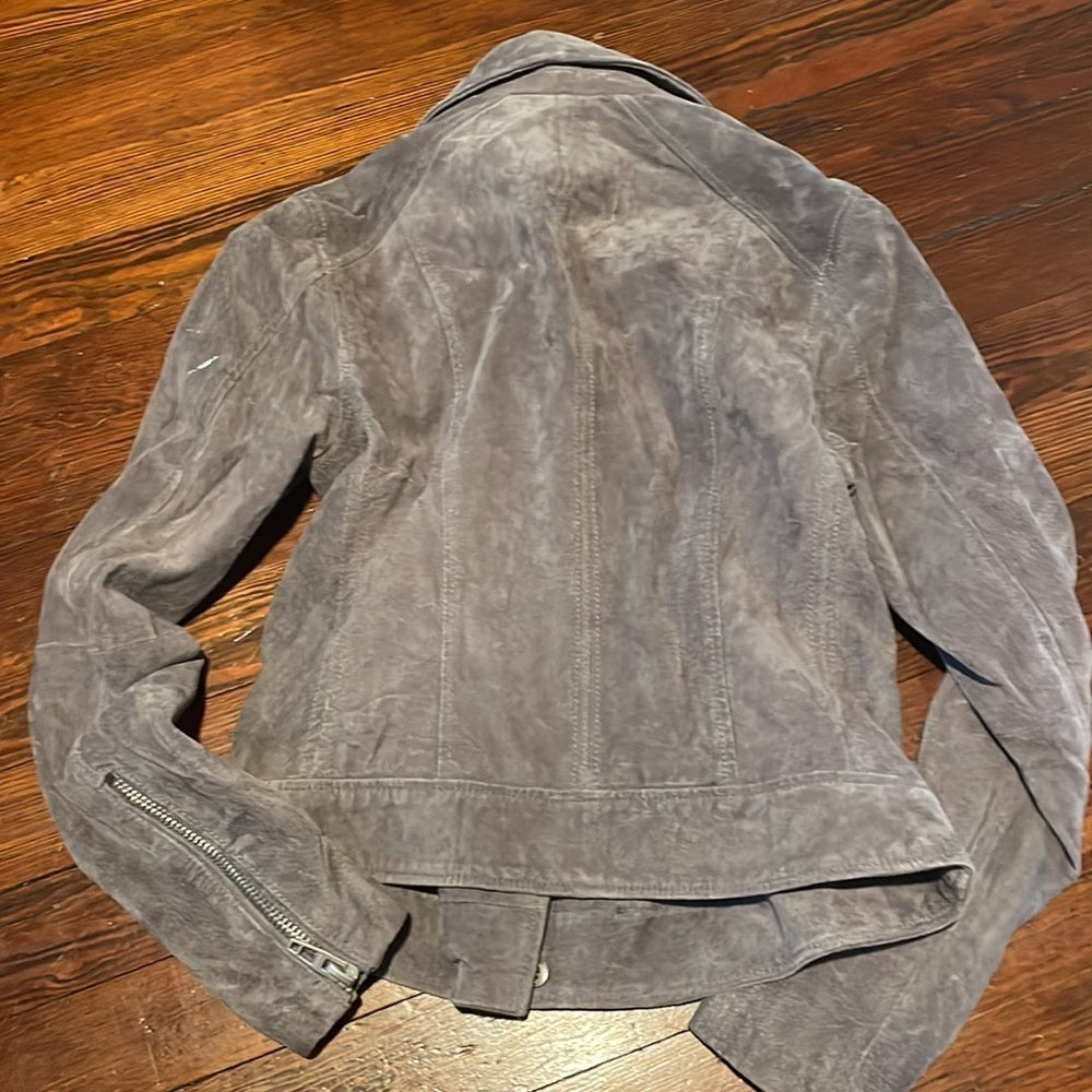 BlankNYC Women’s Gray Leather Jacket Size S
