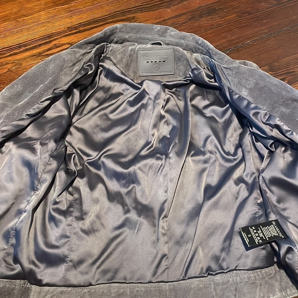 BlankNYC Women’s Gray Leather Jacket Size S