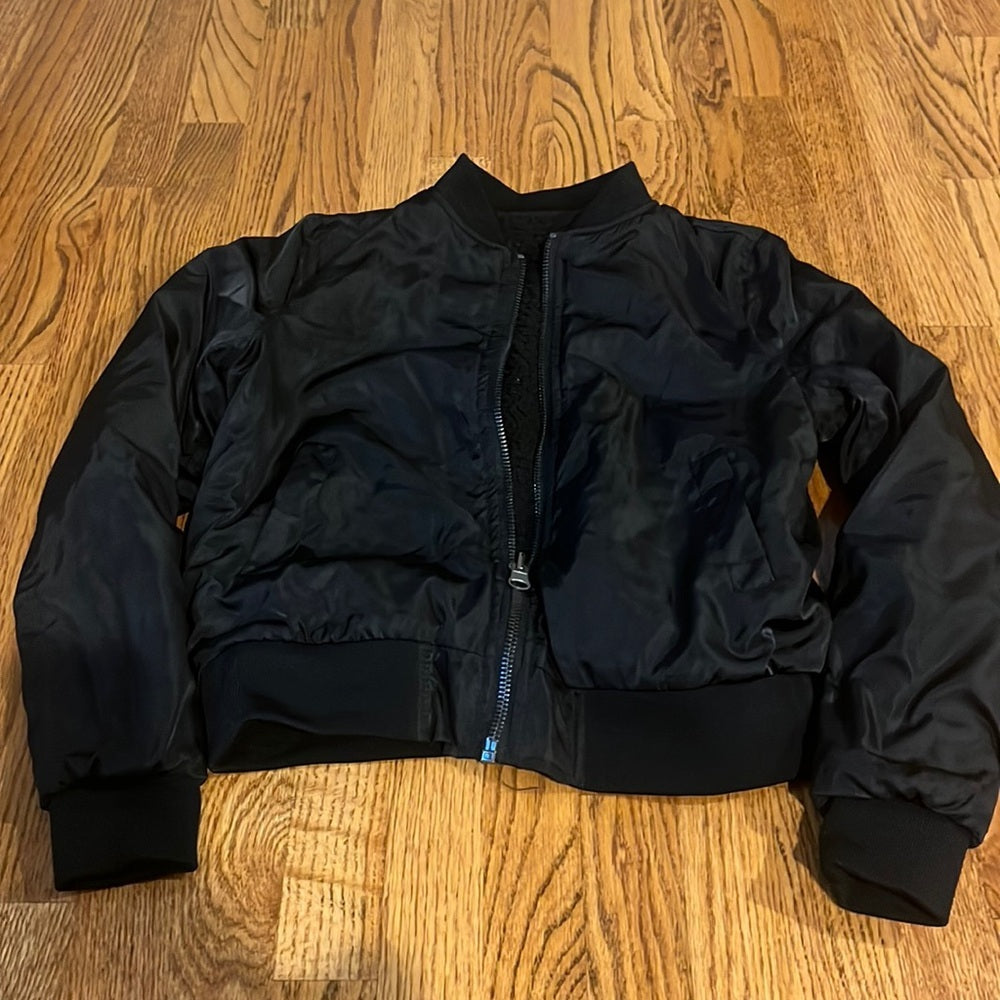 RD Style Woman’s Black Bomber Jacket Size S