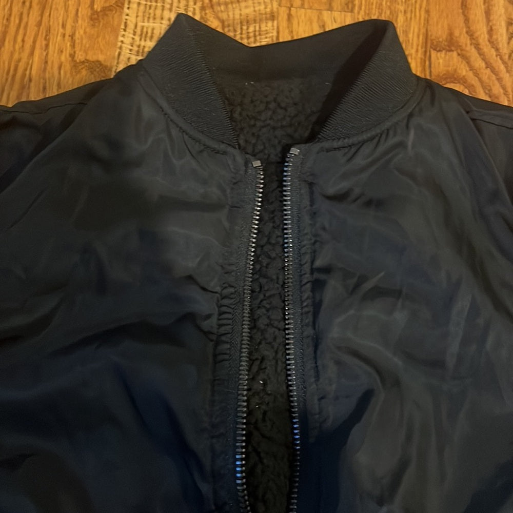 RD Style Woman’s Black Bomber Jacket Size S