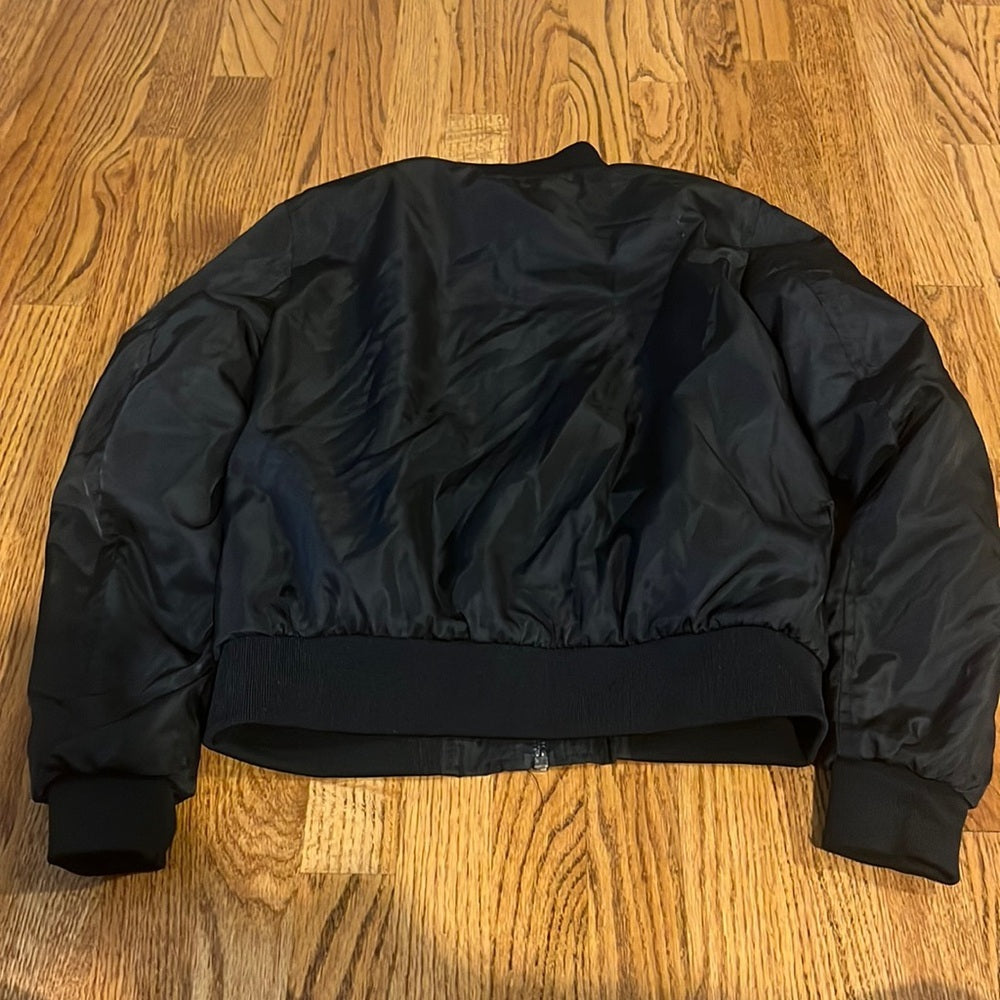 RD Style Woman’s Black Bomber Jacket Size S