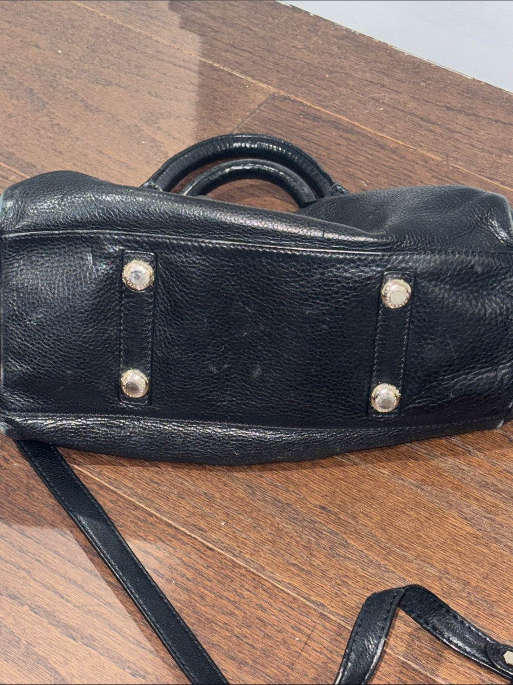 Marc By Marc Jacobs Black Leather Satchel Handbag with Removable Strap