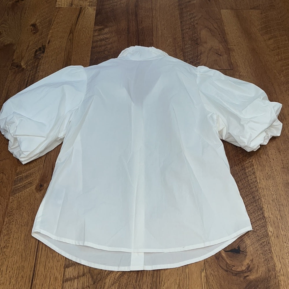 NWT Walter Baker Woman’s White Verene Top Size XS