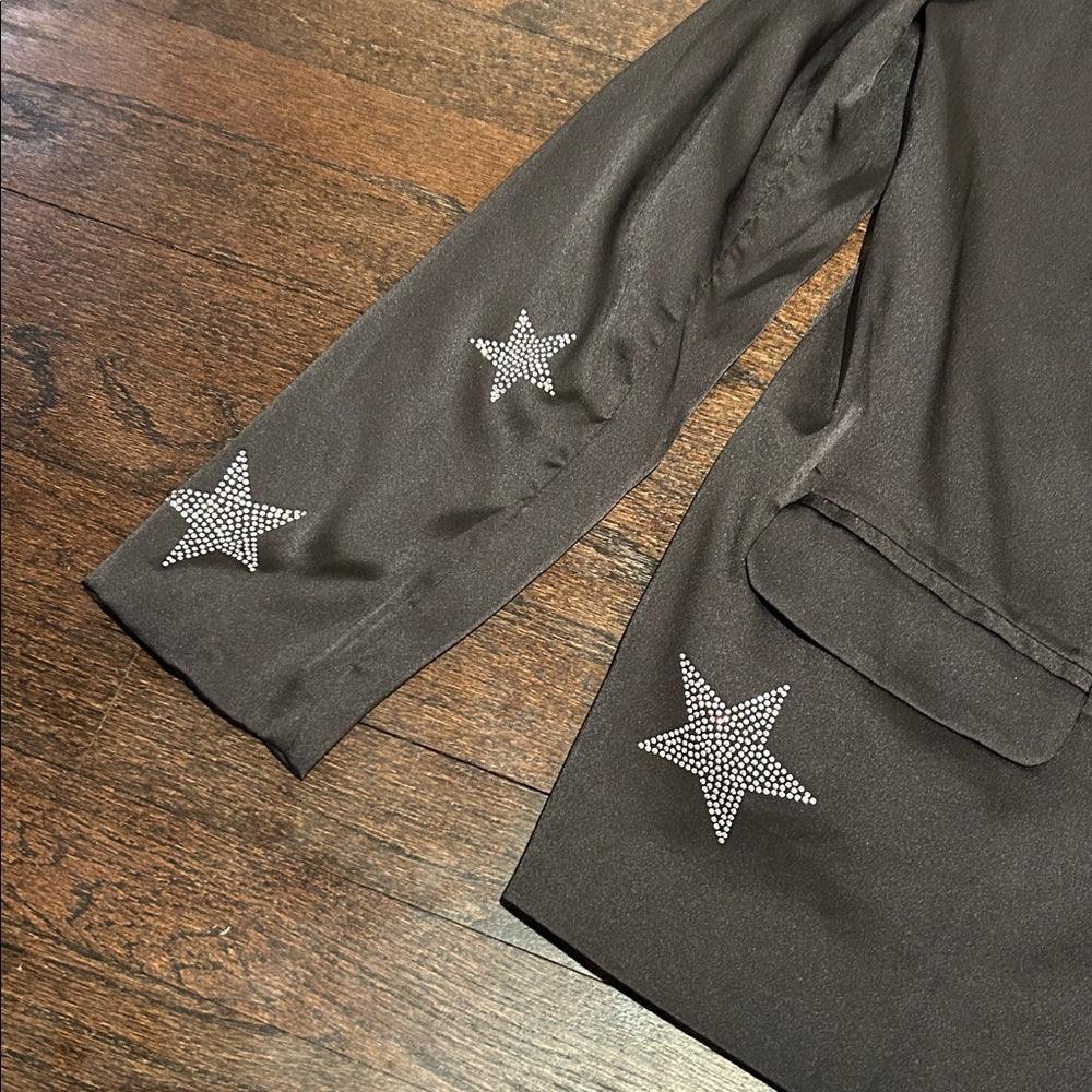 Sen Women’s Black Star Embellished Jacket Size Large