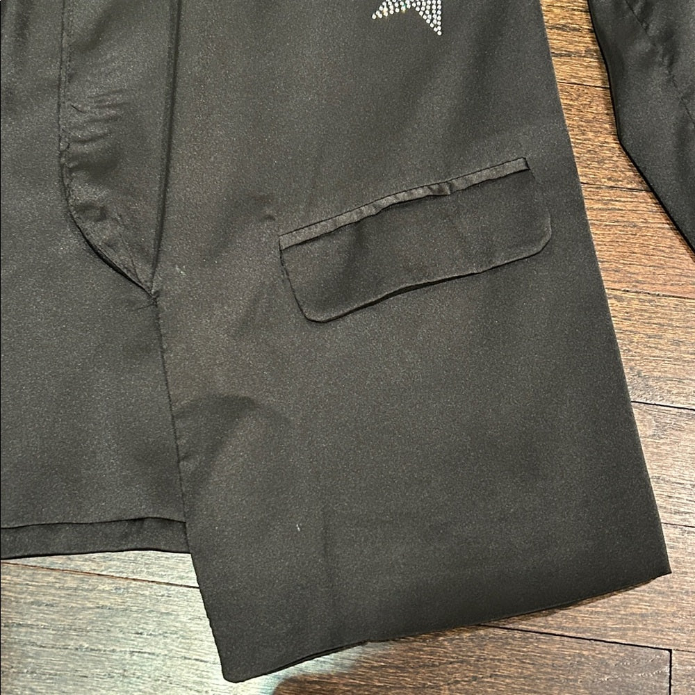 Sen Women’s Black Star Embellished Jacket Size Large