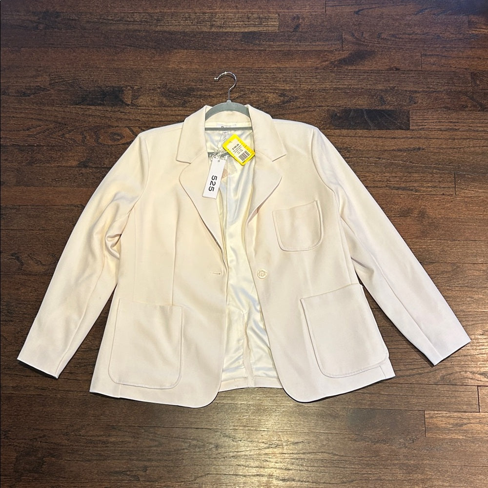 NWT 525 Women's Cream Blazer Size Large