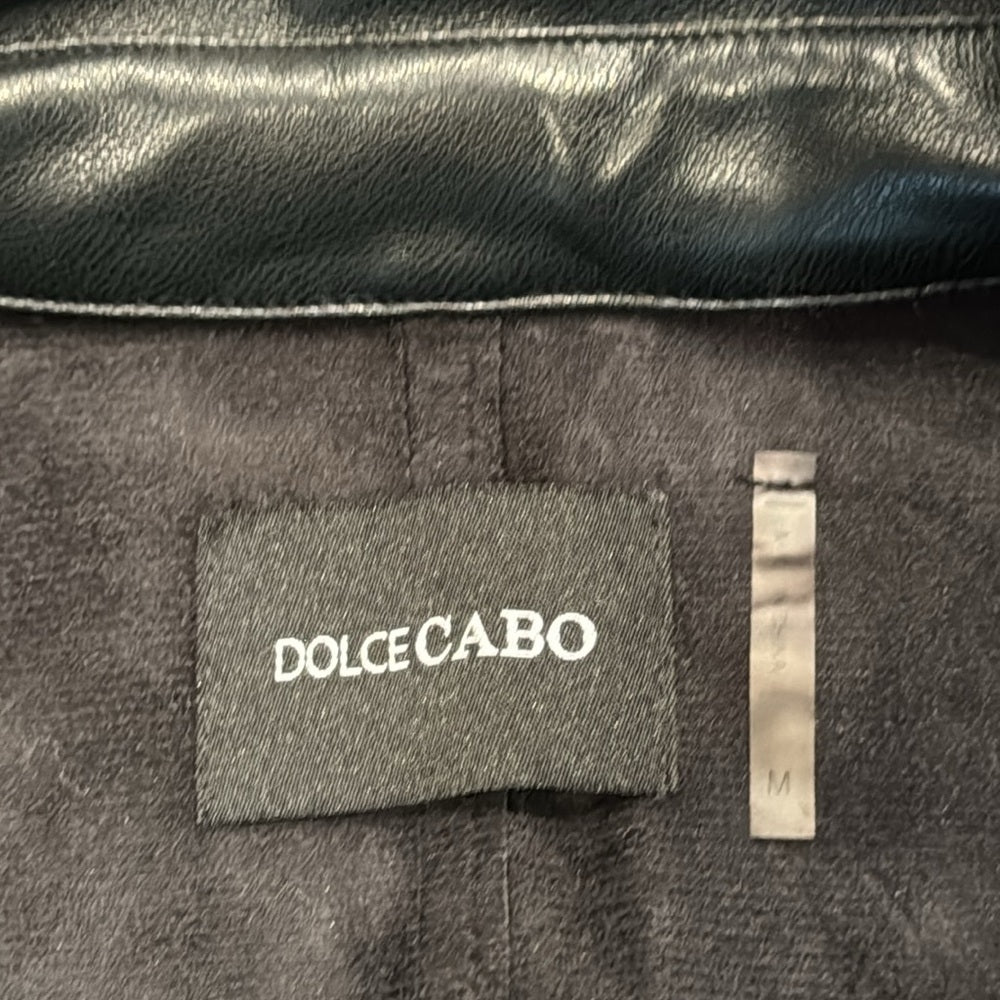 Dolce Cabo Women’s Faux Leather Jacket Size Medium