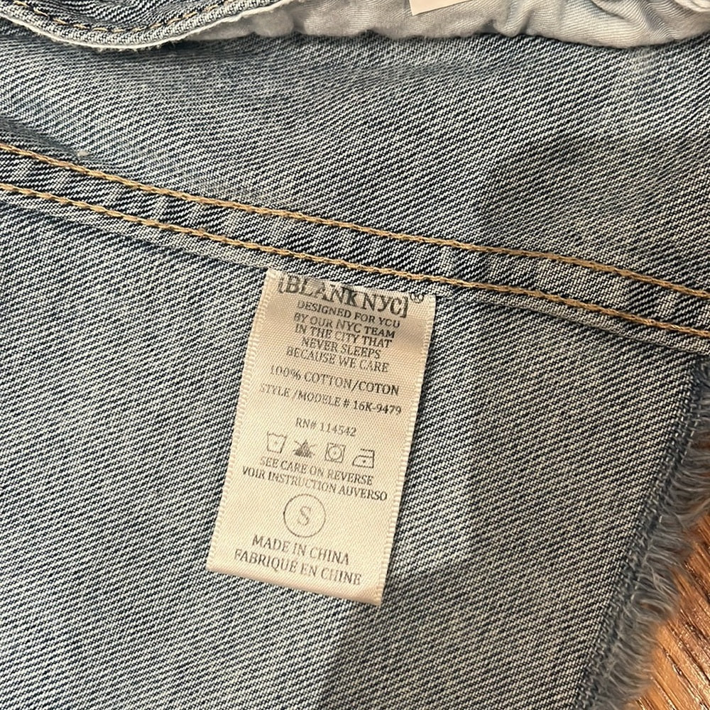 Blank NYC Woman’s Jean Jacket Size S