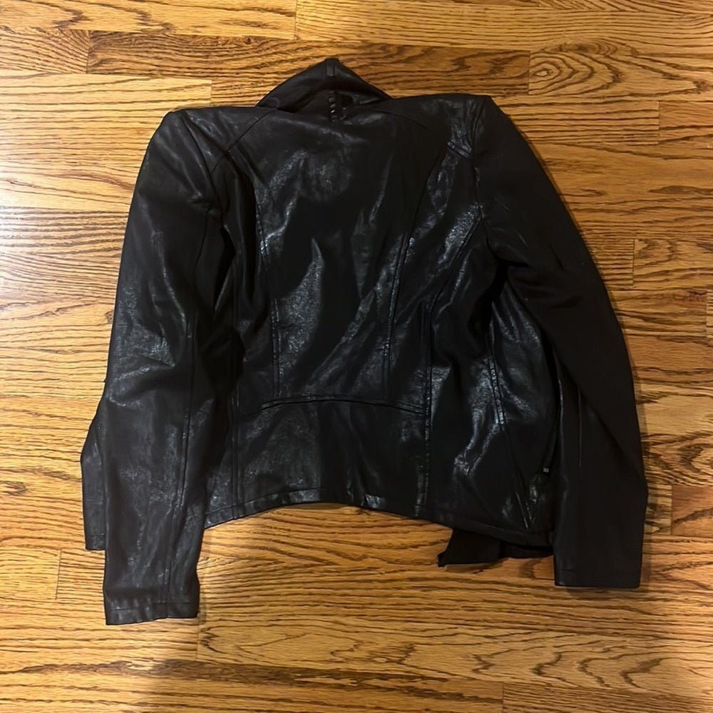 Blank NYC Woman’s Black Faux Leather Jacket Size S