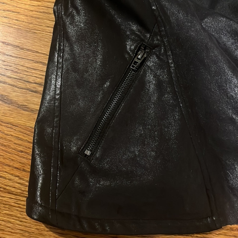 Blank NYC Woman’s Black Faux Leather Jacket Size S