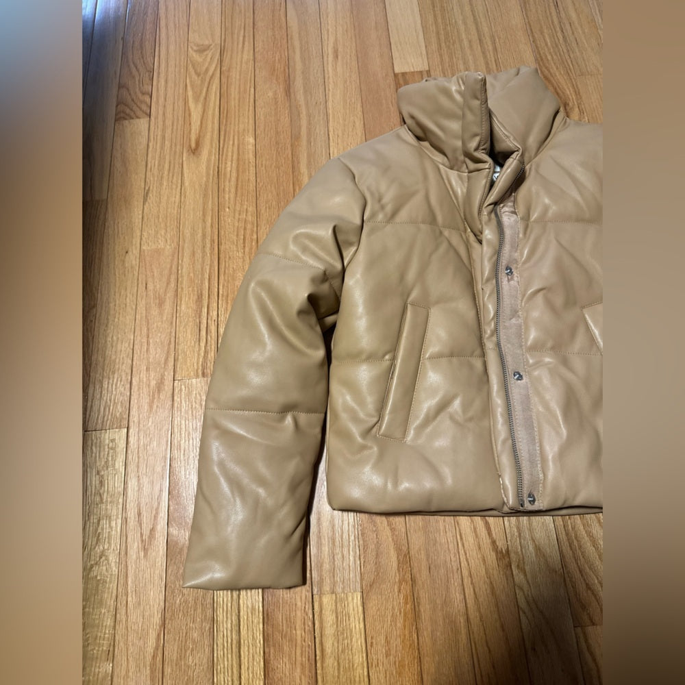 Abercrombie & Fitch Tan Puffer Jacket Size XS